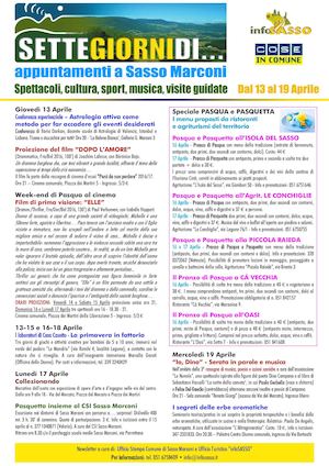 Calendario 13-19 Aprile