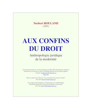 Rouland Aux Confins Du Droit