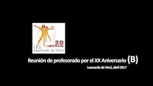 XX aniversario B -Reunión profes