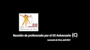XX aniversario Leonardo C-Reunión Profes