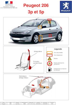Fiche Peugeot 206 3pet5p DMFV SSV06 0452 V OR