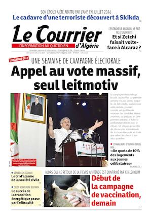 Le Courrier D'Algérie Du Dimanche 16 Avril 2017