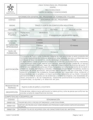TRAZO Y CORTE EN CONFECCION INDUSTRIAL