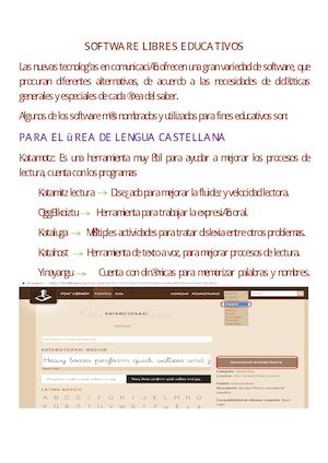 Software Libre Educativo