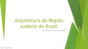 Arquitetura da região sudeste