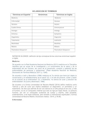 Aclaración De Términos Docx