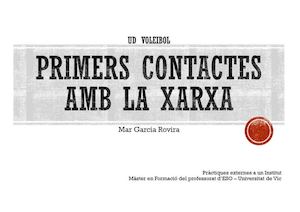 UD de voleibol - PRIMERS CONTACTES AMB LA XARXA