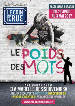 LE POIDS DES MOTS - CSC "Le Coin de la Rue"