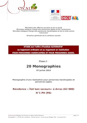 Monographie Îlot Bon Secours