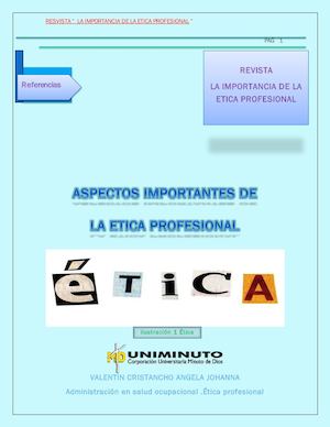 Que Importancia Tiene La Etica Profesional