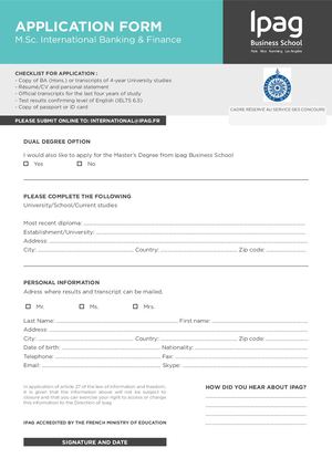 Msc International Banking Finance