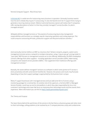 Calaméo - Remote Computer Support Must Know Facts