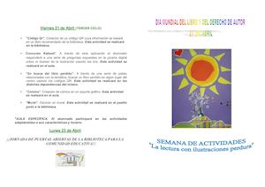 Tríptico Dia Del Libro 2017