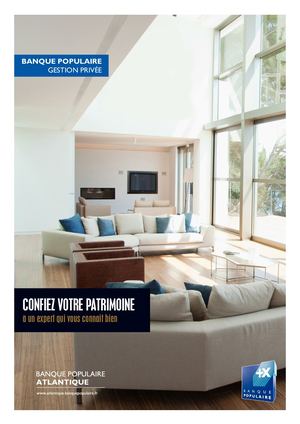 Plaquette Gestion Privée