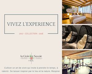 Brochure de l'hôtel **** & restaurant gastronomique La Croix De Savoie & Spa à Les Carroz Mont Blanc France Hotel Haute Savoie