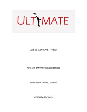 Que Es El Ultimate Frisbee