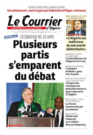 Le Courrier D'Algérie Du Samedi 22 Avril 2017