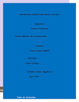 Cartilla Métodos de lectoescritura