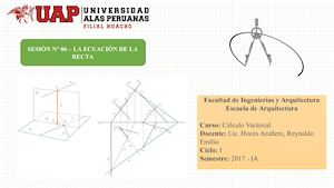 Sesión De Clase N° 06 - La ecuación de la recta