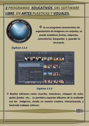 3 programas educativos del software libre en artes plasticas Y visuales
