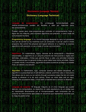 Diccionario Lenguaje Tecnico