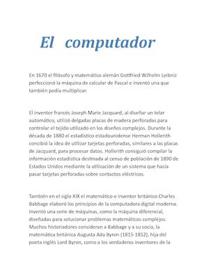 El Computador