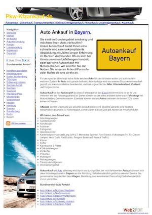 Autoankauf Bayern