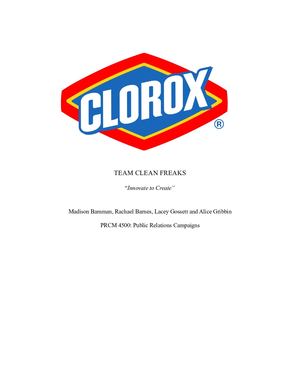 Clorox Poison Control Campaign