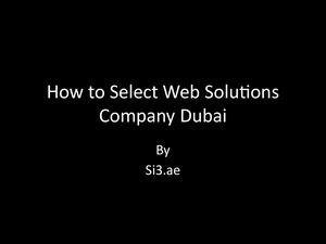 Calaméo - How To Select Web Solutions Company Dubai