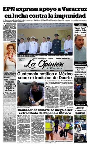 Sabado 22 De Abril De 2017 La Opinion De Minatitlan