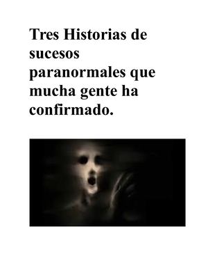 Historias de terror "Reales"