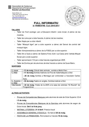 full informatiu tercer Trimestre