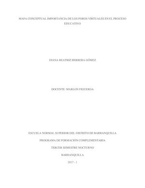 Mapa Conceptual Foros Virtuales