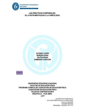 P C De La Instrumentalidad A La Complejidad