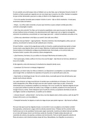 En Una Cabaña Cerca Del Bosque Vivía Un Leñador Con Sus Dos Hijos