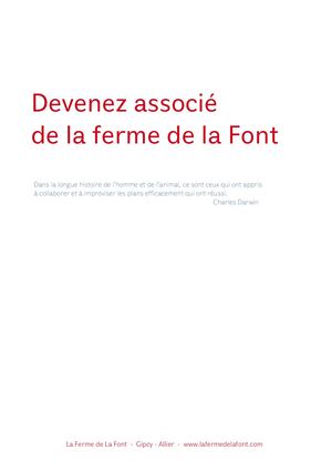 Projet la Ferme de la Font