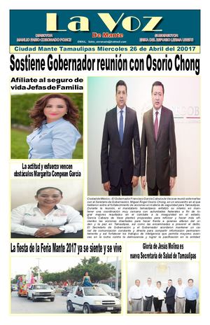 La Voz De Mante 26 De Abril 2017