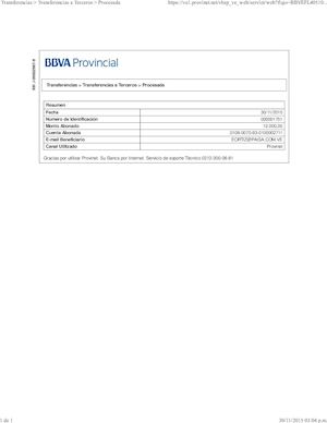  Transferencias Transferencias A Terceros Procesada