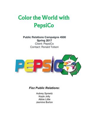 PepsiCo Campaign