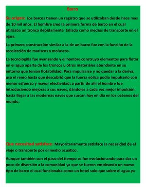 El Barco y su evolución