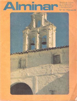 Revista Alminar nº 12/80 de la Institución Pedro de Valencia