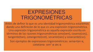 Identidades Trigonométricas