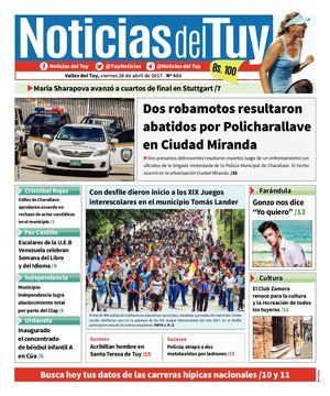 Noticias Del Tuy 28 De Abril