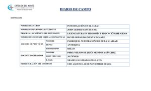 Diario De Campo Completo