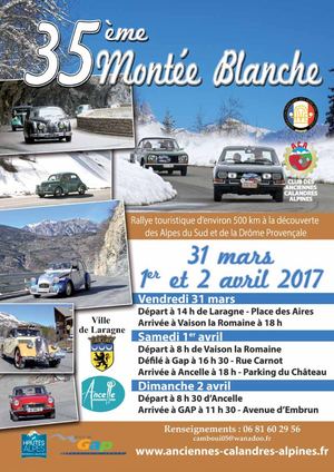 Anciennes Calandres Alpines RALLYE 2017