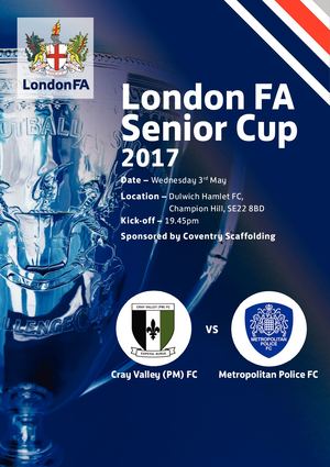London FA Programme 2017 Senior Cup