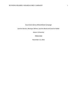 Share a Coke Case Study