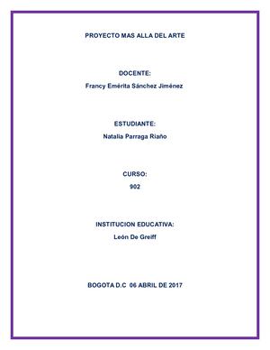 Proyecto Mas Alla Del Arte Nn