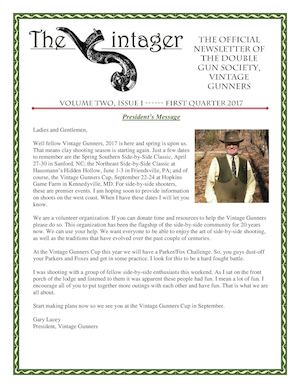 Vintager Newsletter