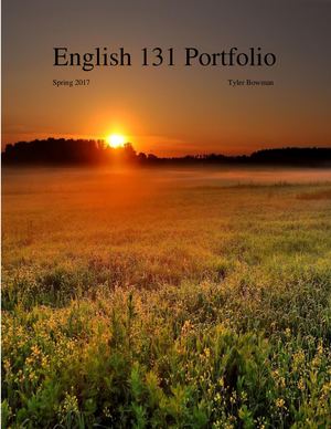 English 131 Portfolio